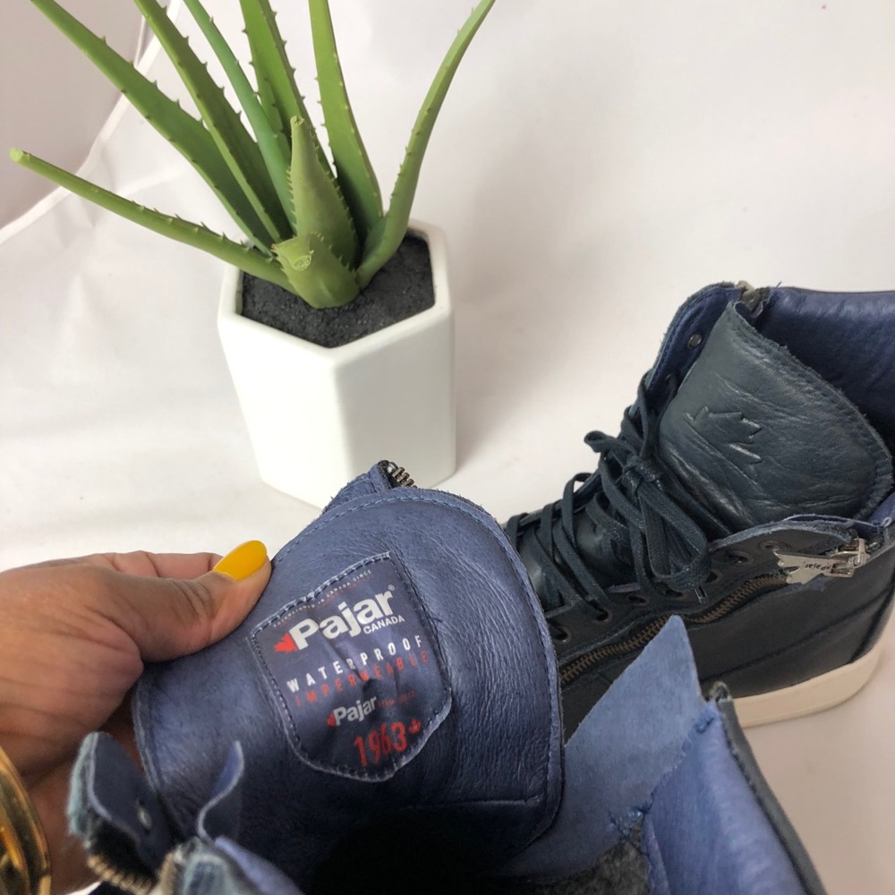 Pajar Canada -Rebel Side Zip High Top Sneakers. - Picture 3 of 8
